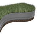 Windhager Flexible Plastic Lawn Edging – Durable Garden Border, Black/Grey