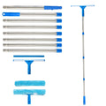 Jolof Store 2.8m Window Cleaner Kit | Extendable Squeegee & Scrubber