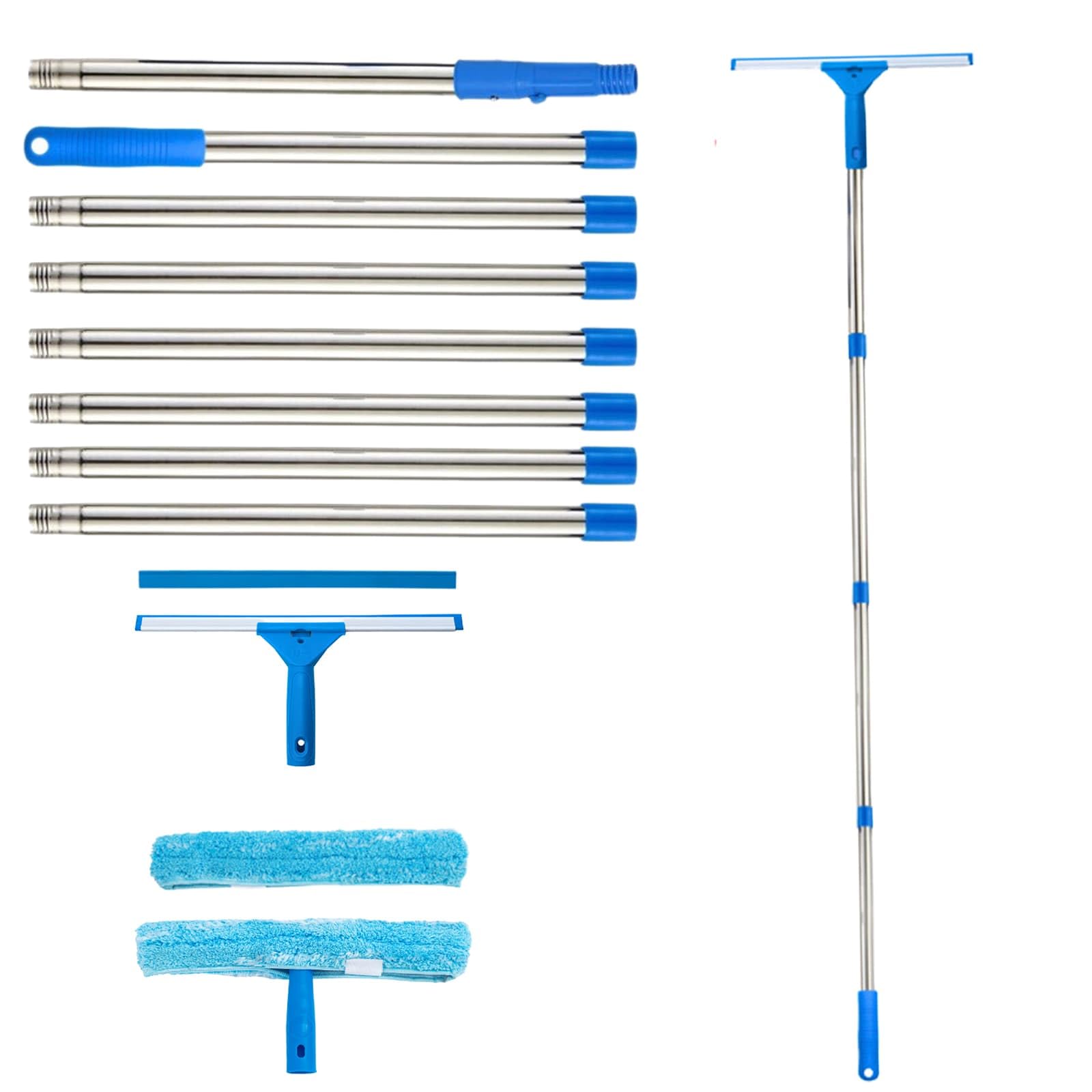 Jolof Store 2.8m Window Cleaner Kit | Extendable Squeegee & Scrubber