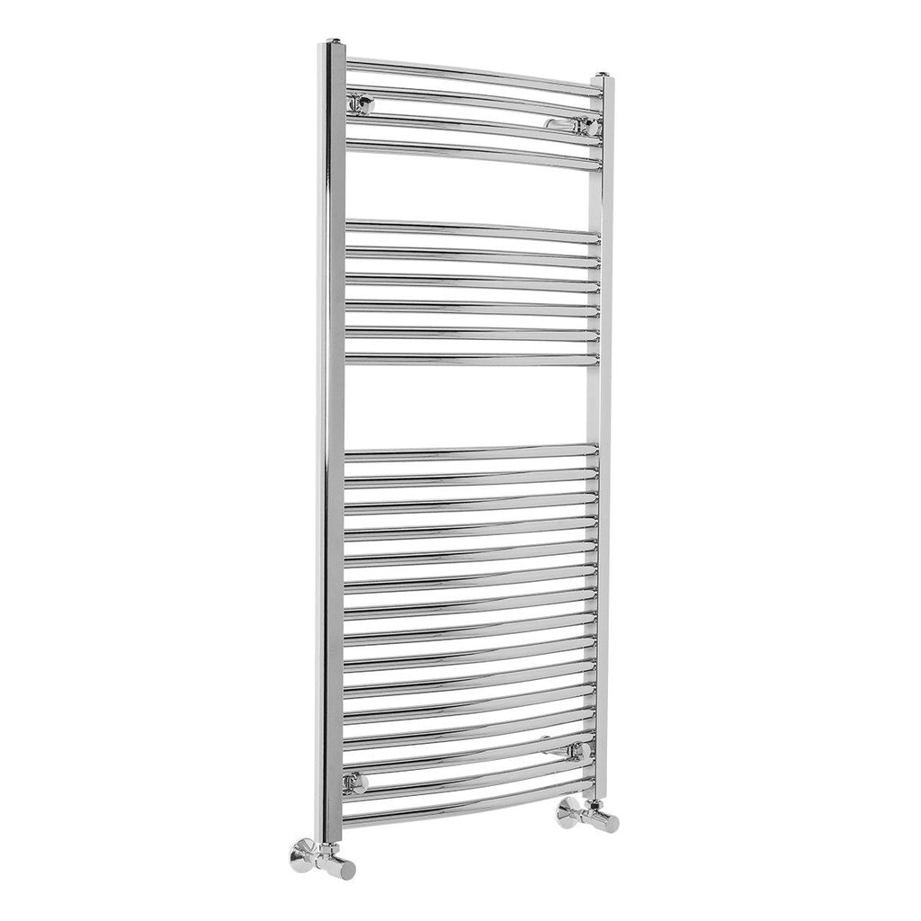 Warmehaus Curved Heated Towel Rail Radiator Ladder Chrome 1200x600mm - image 2