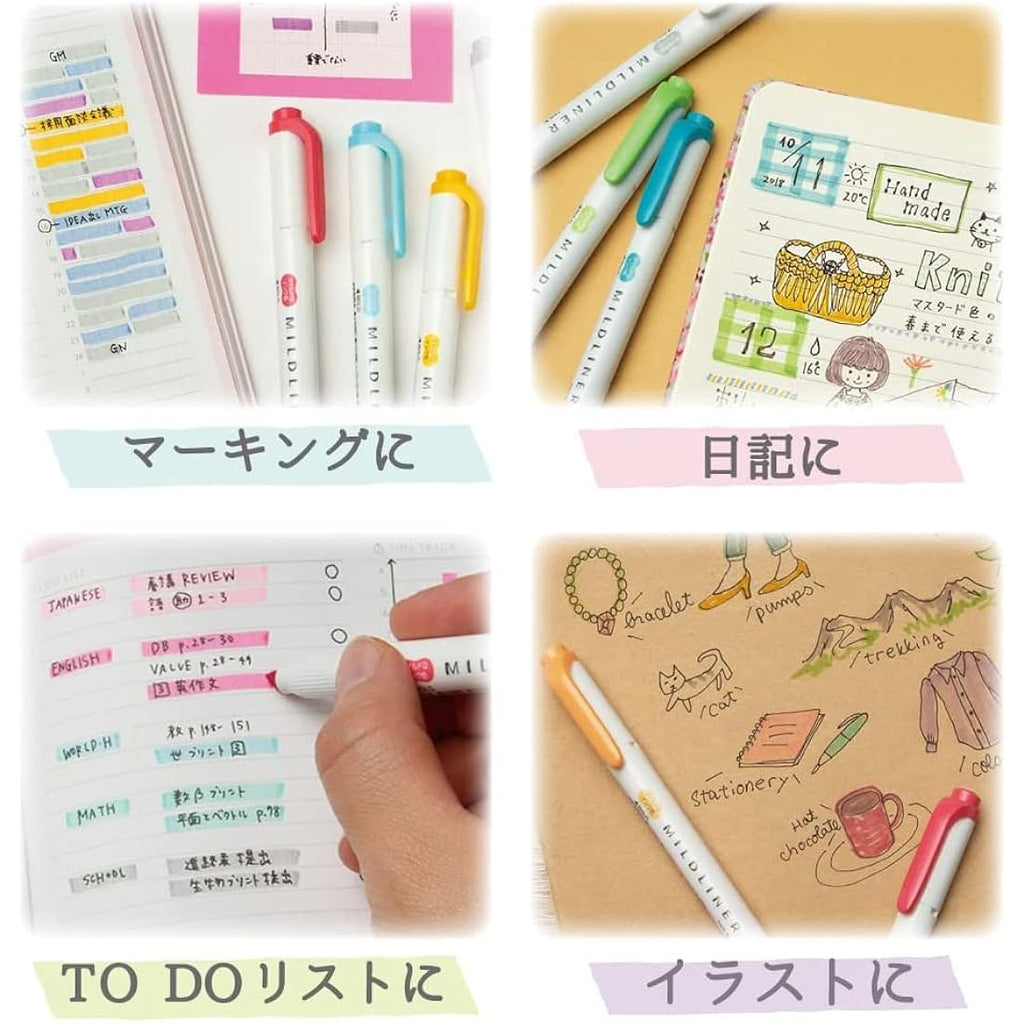 Zebra Mildliner Dual Tip Highlighter Set - 35 Color Gift Box WKT7-35C