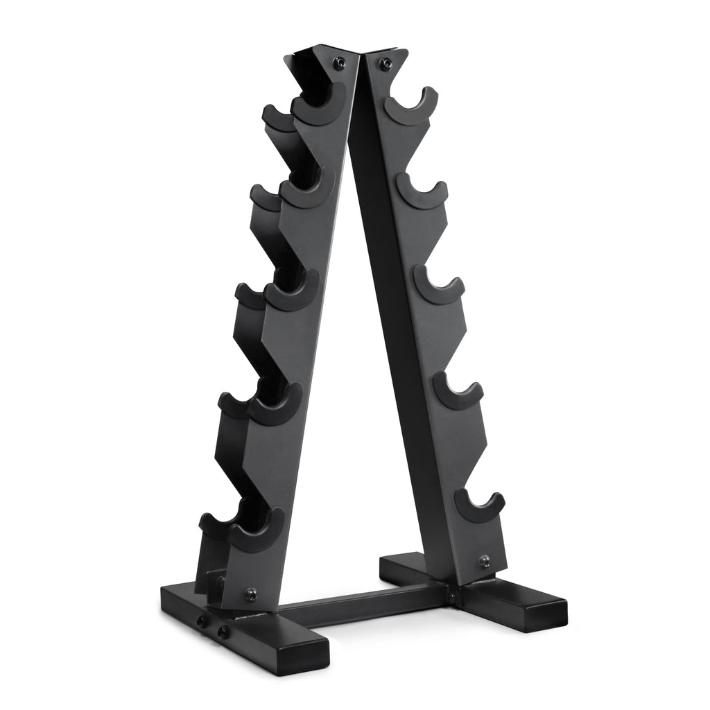 CAP Barbell A-Frame Dumbbell Rack | 5-Pair Steel Weight Storage, Carbon