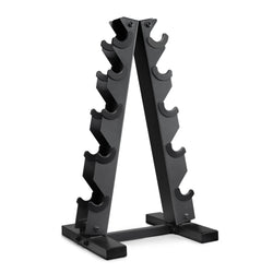 CAP Barbell A-Frame Dumbbell Rack | 5-Pair Steel Weight Storage, Carbon
