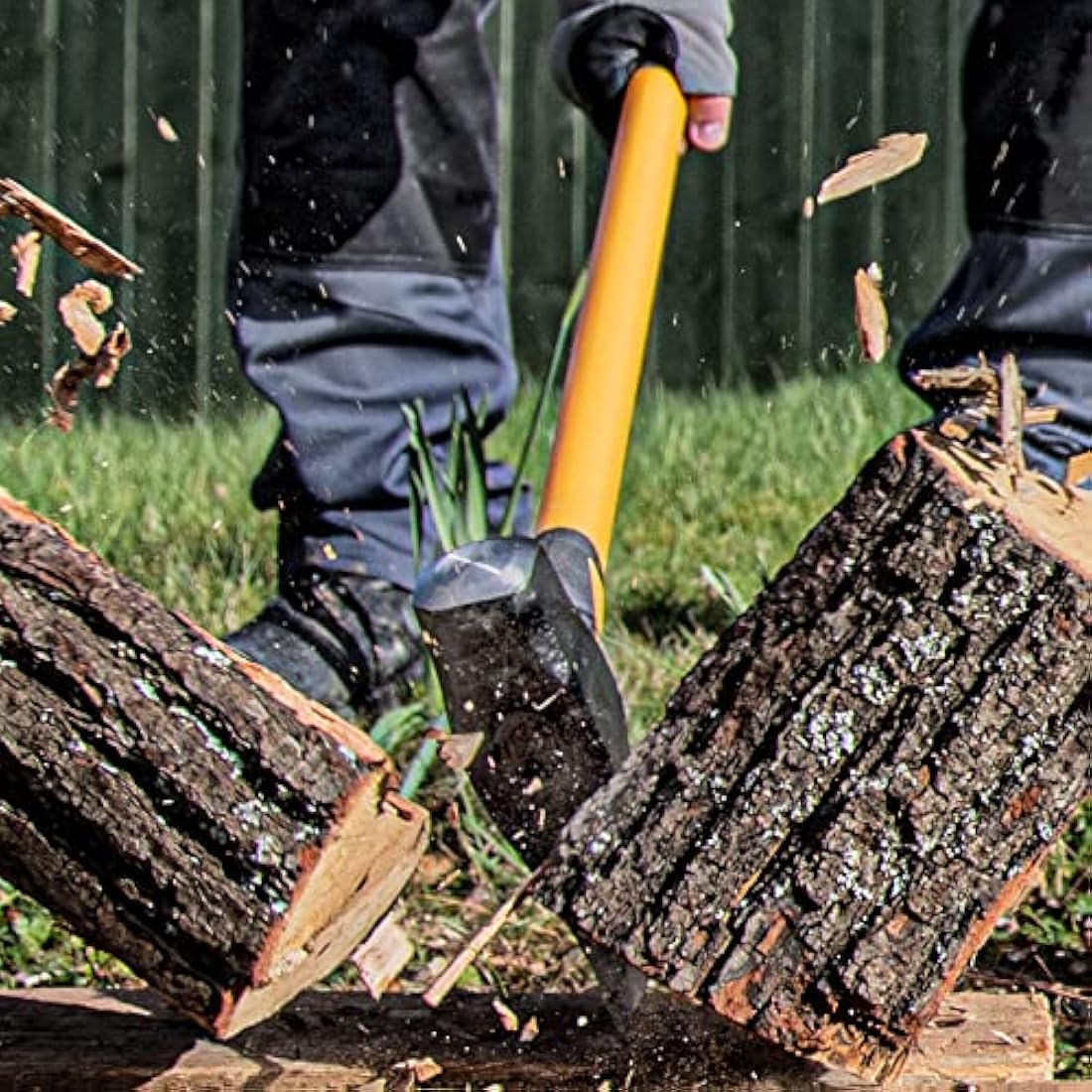 Roughneck 2.7kg/6lb Splitting Maul – Heavy Duty Fibreglass Log Splitter
