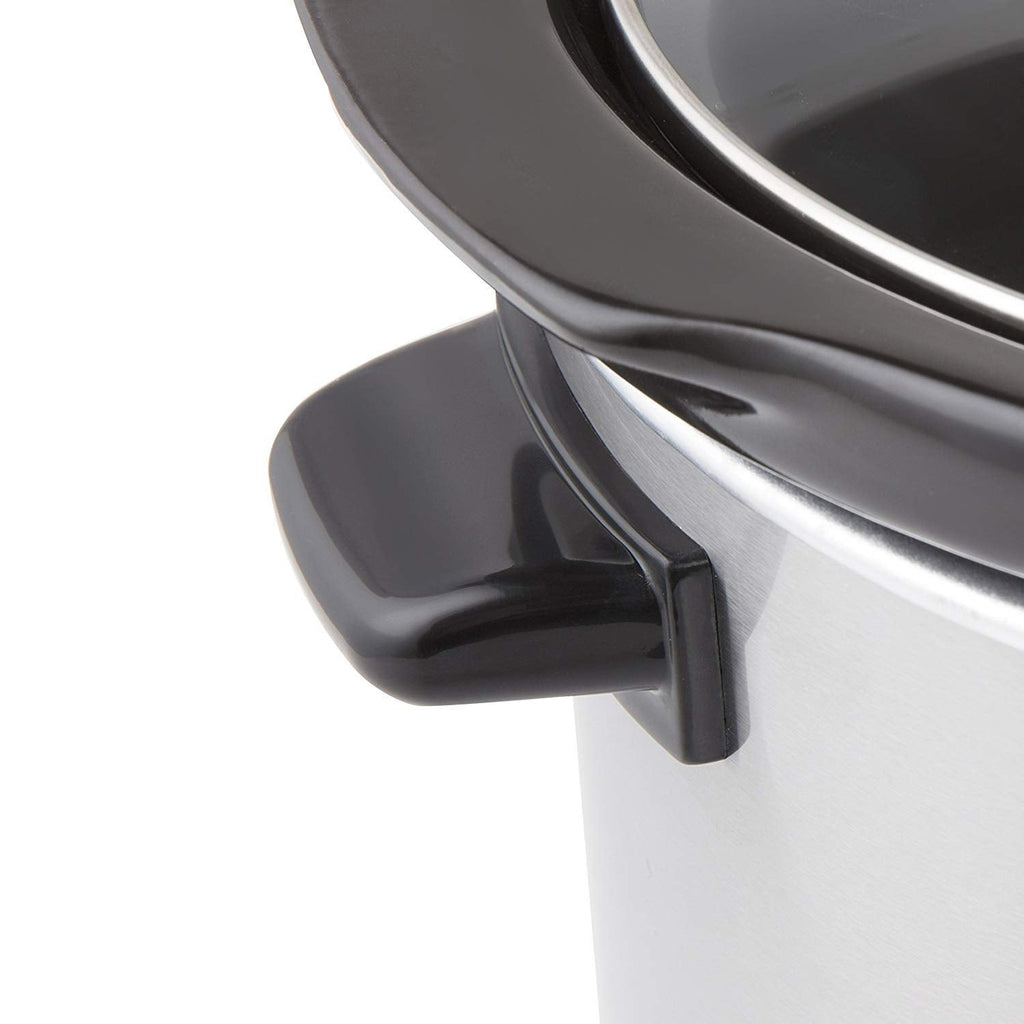 Swan Slow Cooker | 6.5L Large Capacity Kitchen Appliance - Silver