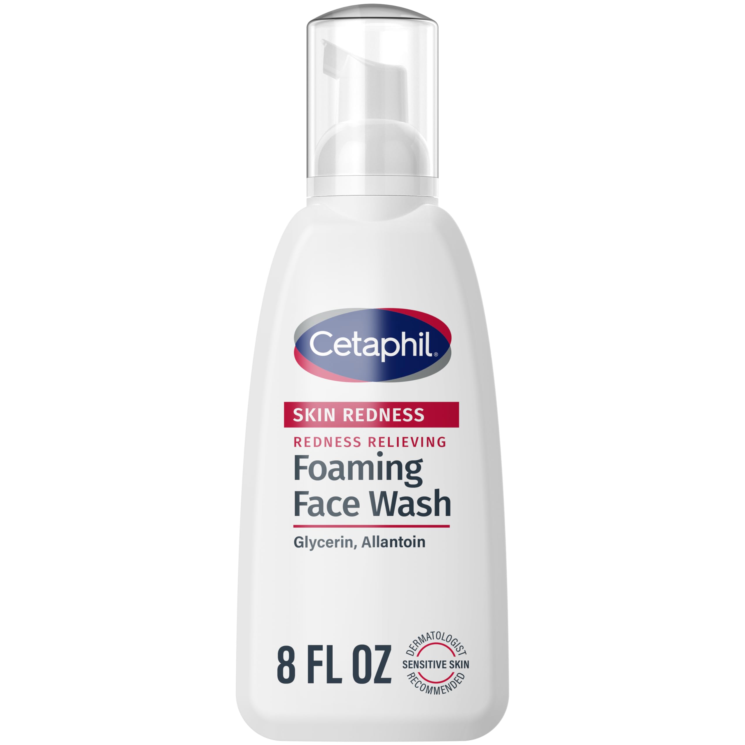 Cetaphil Redness Relieving Foaming Face Wash for Sensitive Skin, 8 oz