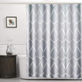 Annvchi Grey Lattice Shower Curtain | Waterproof Polyester, 180x180cm