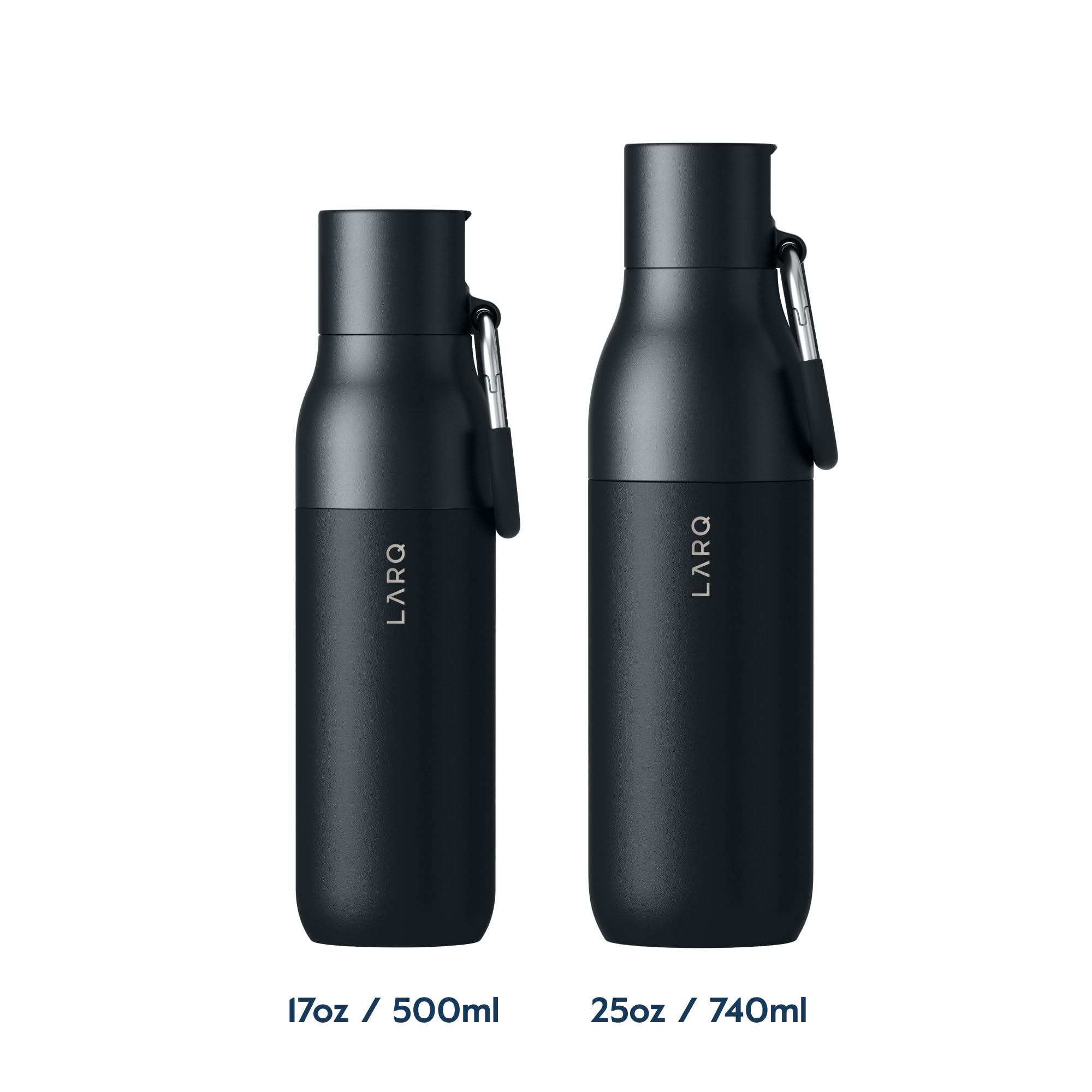 LARQ Flip Top 17oz Insulated Stainless Steel Water Bottle with Straw