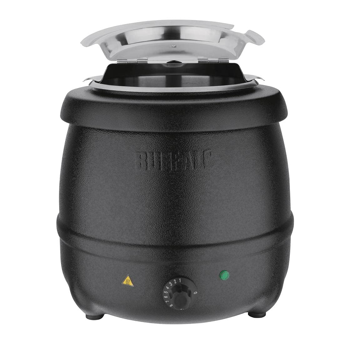 Buffalo 10L Soup Kettle – Black Electric Wet Heat Buffet Food Warmer