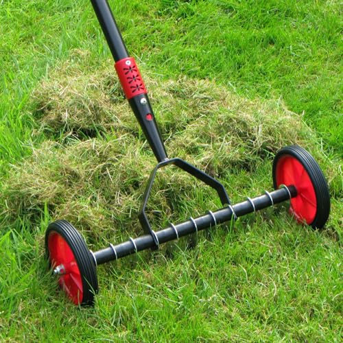 Darlac Lawn Scarifier – Telescopic Steel Rake for Thatch Removal