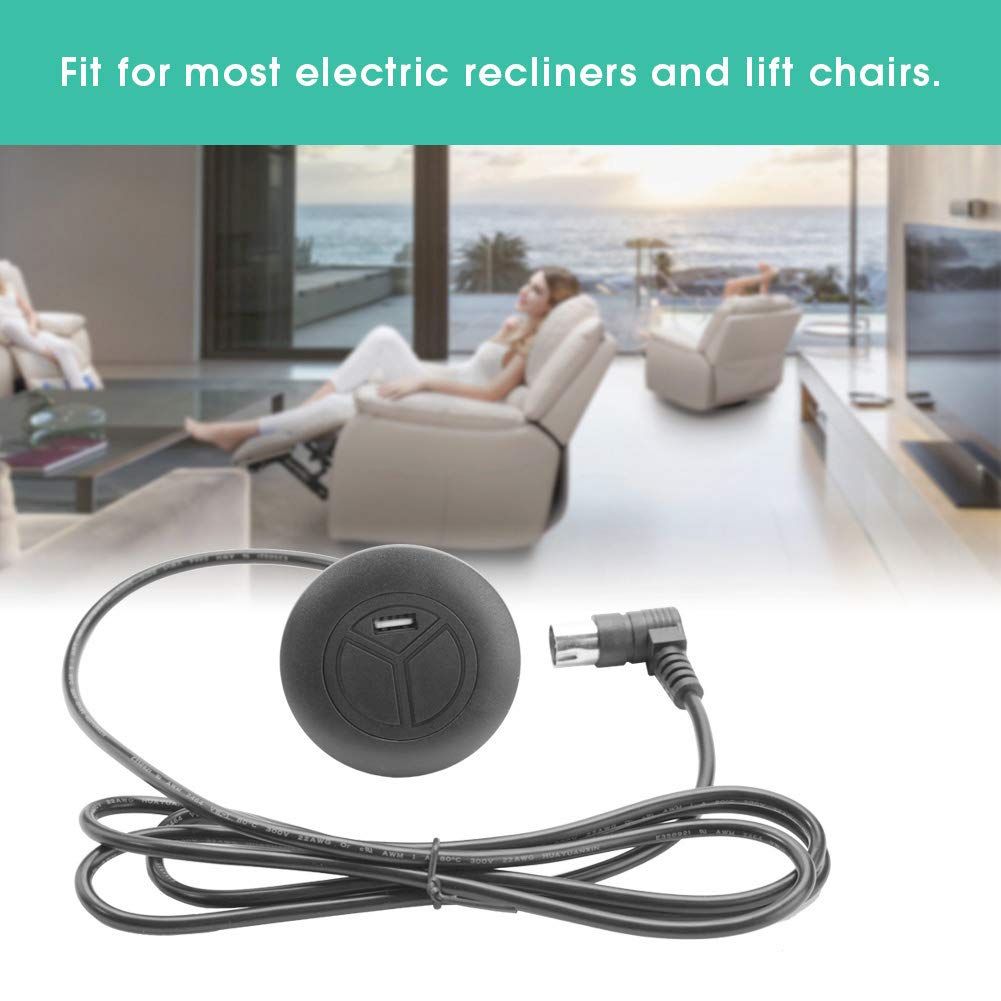 Electric Recliner Switch, 2 Button Hand Control Power Recliner Switch, Hand Controller Switch for Electric Recliner Lift Chair Sofa - image 2