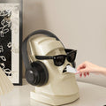 Hosoncovy Moai Tissue Box Holder Stone Face Easter Island Napkin Tissue Holder Box for Home Living Room Bathroom Kitchen Office Bar White