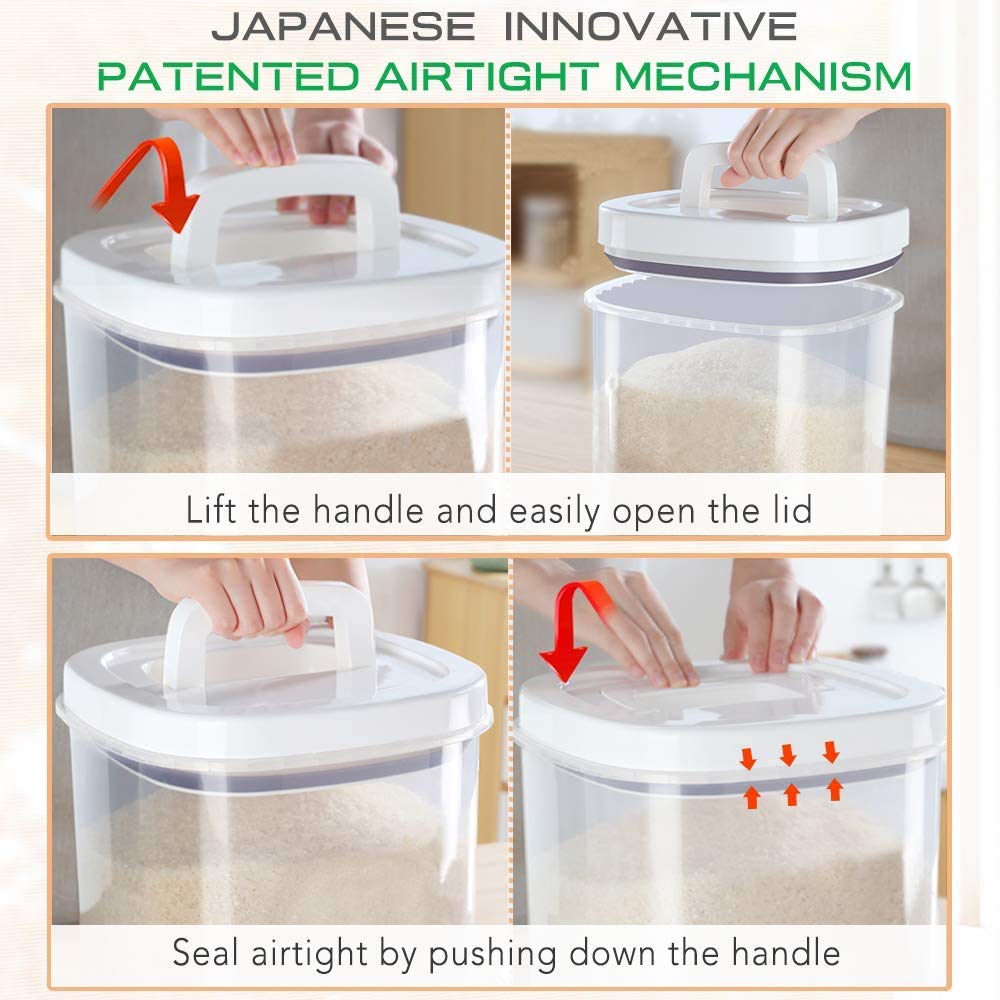 TBMax 10L Rice Storage Container – Airtight BPA Free Food Bin with Cup