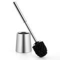 TOURRAMIT 304 Stainless Steel Toilet Brush & Holder | Rust-Proof Silver