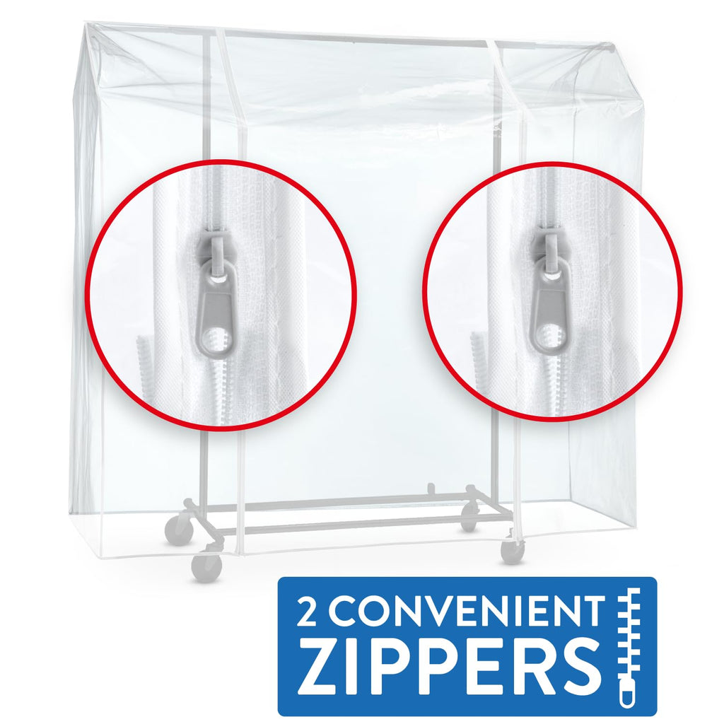 Tatkraft Anwalt Clear Clothes Rail Cover - UV Resistant Garment Protector