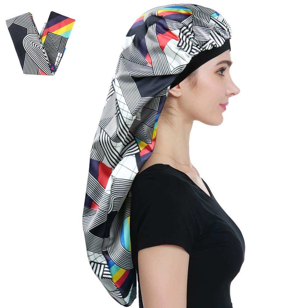Jolof Store Extra Large Satin Bonnet | Double Layer Sleep Cap for Braids