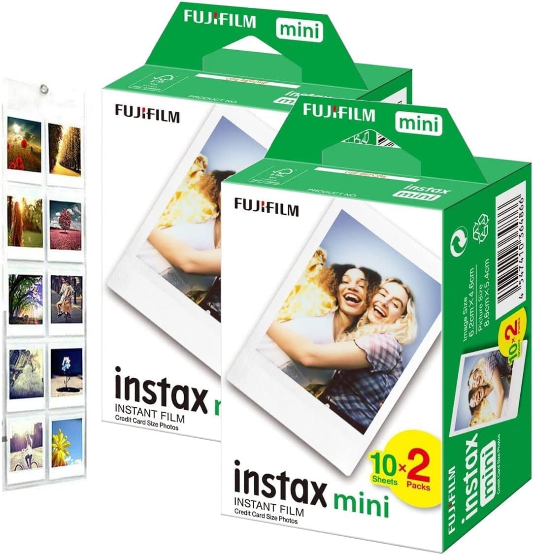 Fujifilm Instax Mini Film 40 Shot Bundle with fotoSENSE Wall Album