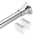Stainless Steel Tension Shower Curtain Rod, 27.5-47 Inch