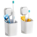 TAILI Suction Cup Toothbrush Holder 2 Pack – No-Drill Shower Razor Organizer