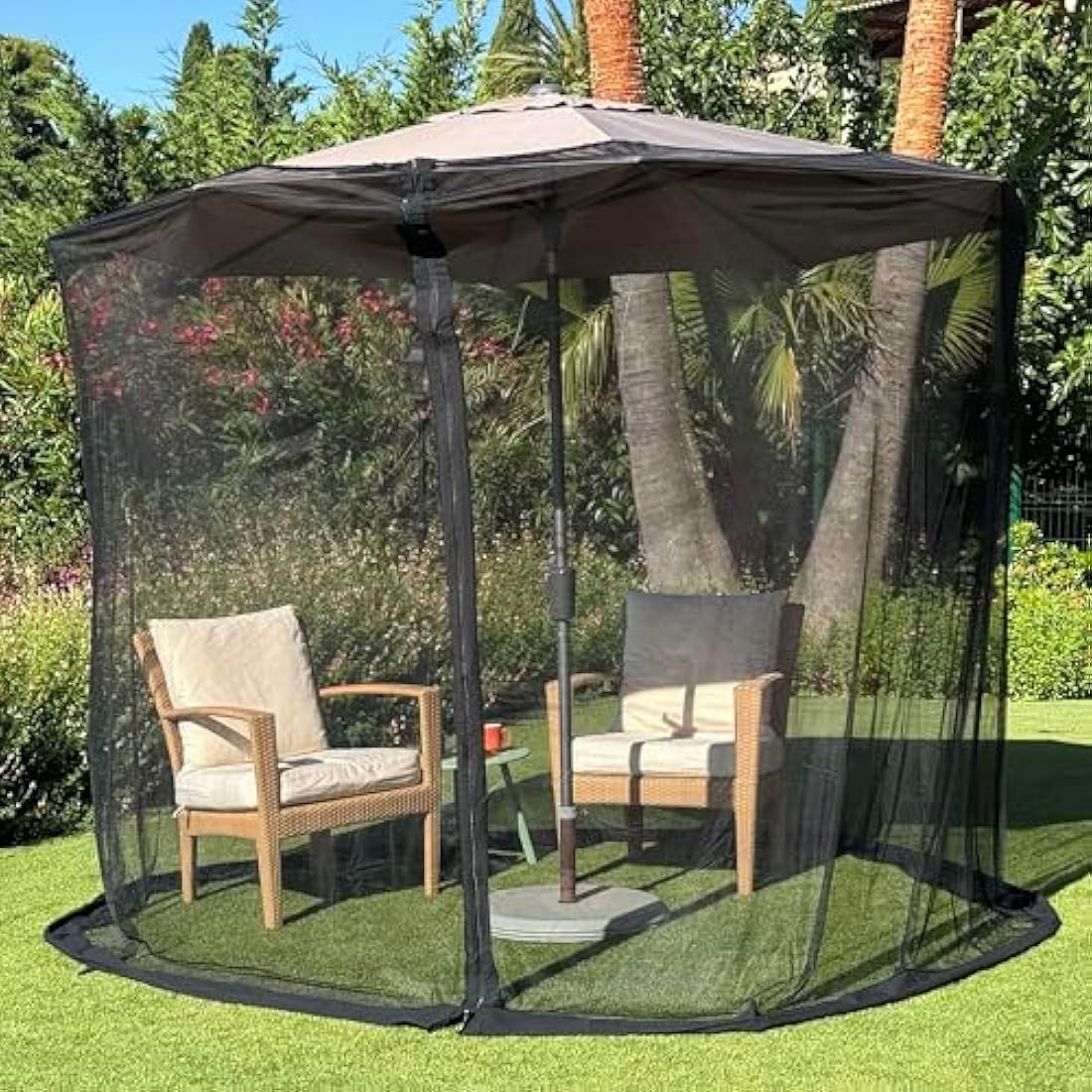 11-12 FT Umbrella Mosquito Net | Heavy Duty Patio Screen