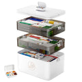 Caossioxin 3-Layer Medicine Storage Box | Portable First Aid Organizer
