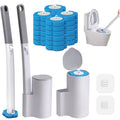 Jolof Store Disposable Toilet Brush Set | 2 Wands & 24 Refill Sponges