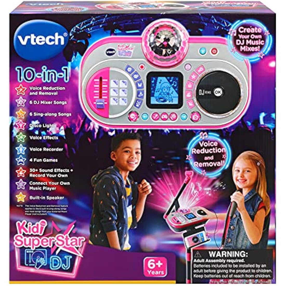 VTech Kidi Super Star DJ – Kids Karaoke Microphone with Disco Light