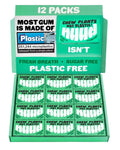 Nuud Plastic Free Spearmint Chewing Gum | Plant Based | 12 Packs