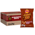 Walkers French Fries Worcester Sauce Potato Snacks - 32 x 21g Bulk