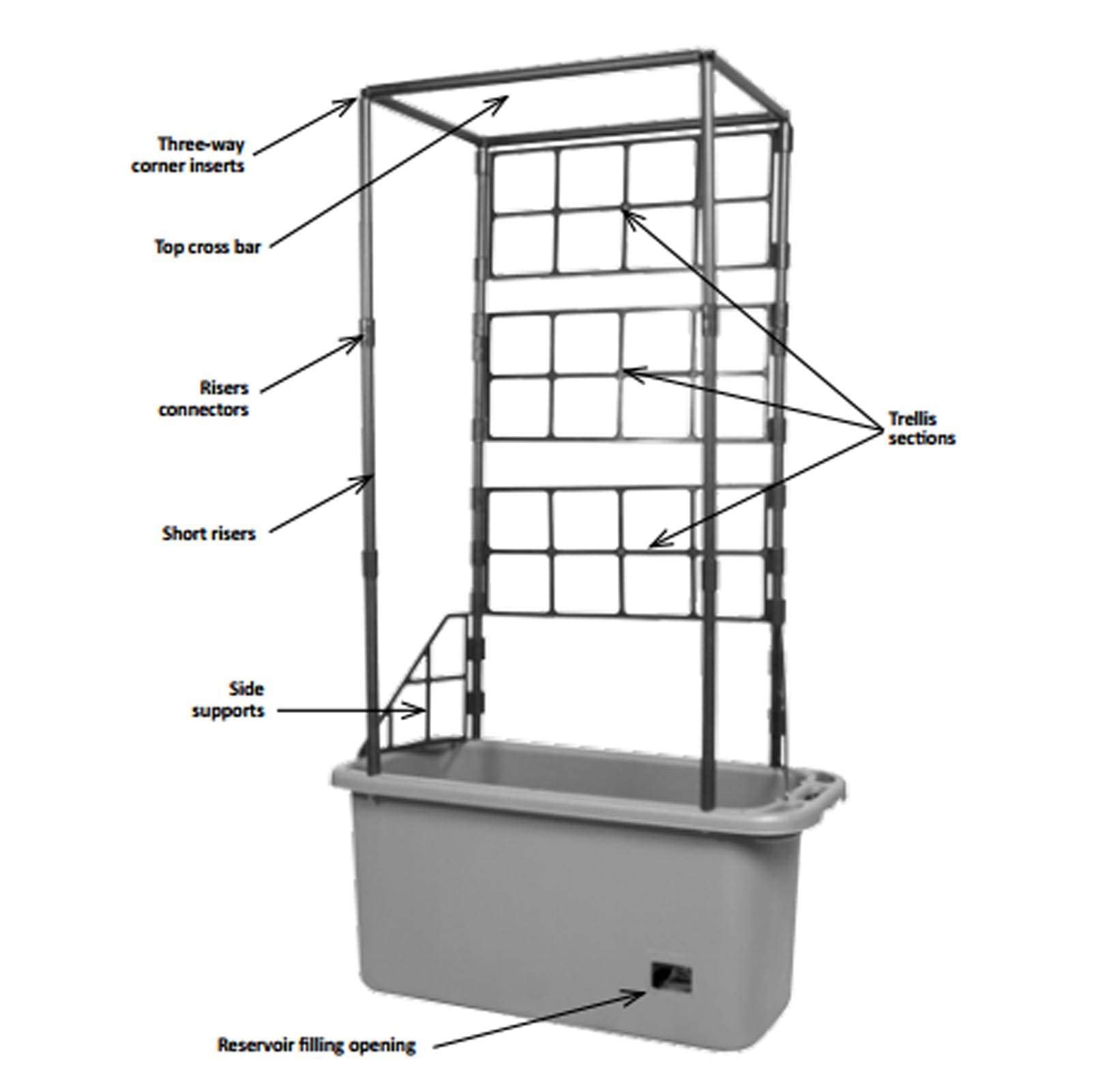Hydrofarm Self-Watering Tomato Planter – Vertical Tree Tower, Green