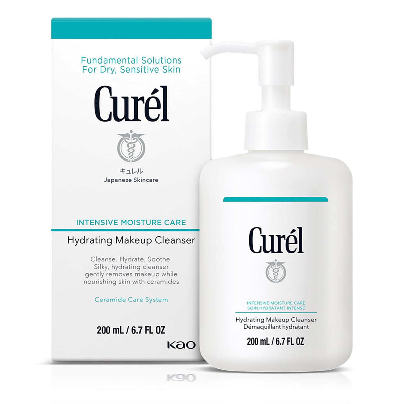 Curél Hydrating Milk Cleanser – Japanese Makeup Remover with Ceramides 200ml