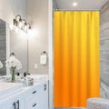 Uiiooazy Anti-Mould Shower Curtain – Orange Gradient Polyester 90x180cm