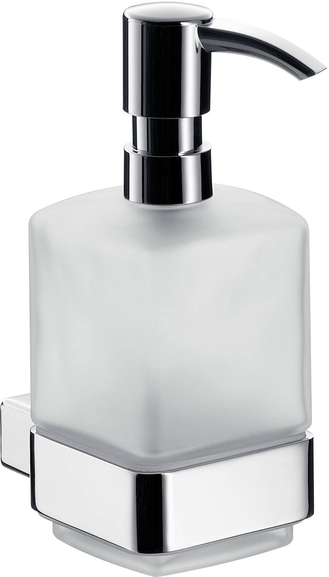 EMCO Loft Wall-Mounted Soap Dispenser – Chrome and Crystal Glass