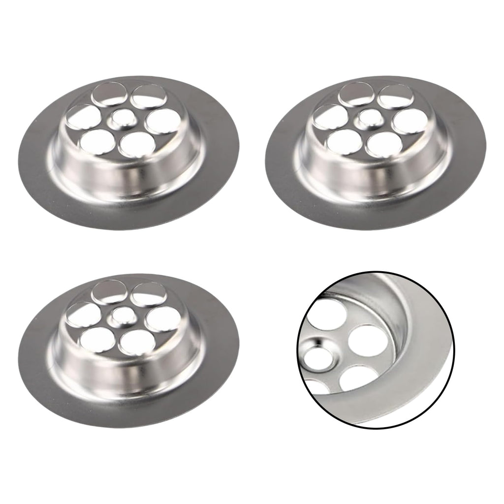 Bathtub Drain Cover - TRACOMPAN 3 Pack Stainless Steel Silver Bath Overflow Plug Replacement with Screws, Durable Drain Cover for Bathtubs - image 5