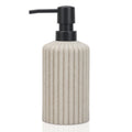 Asashizen Vertical Stripe Resin Soap Dispenser | Retro Refillable Pump