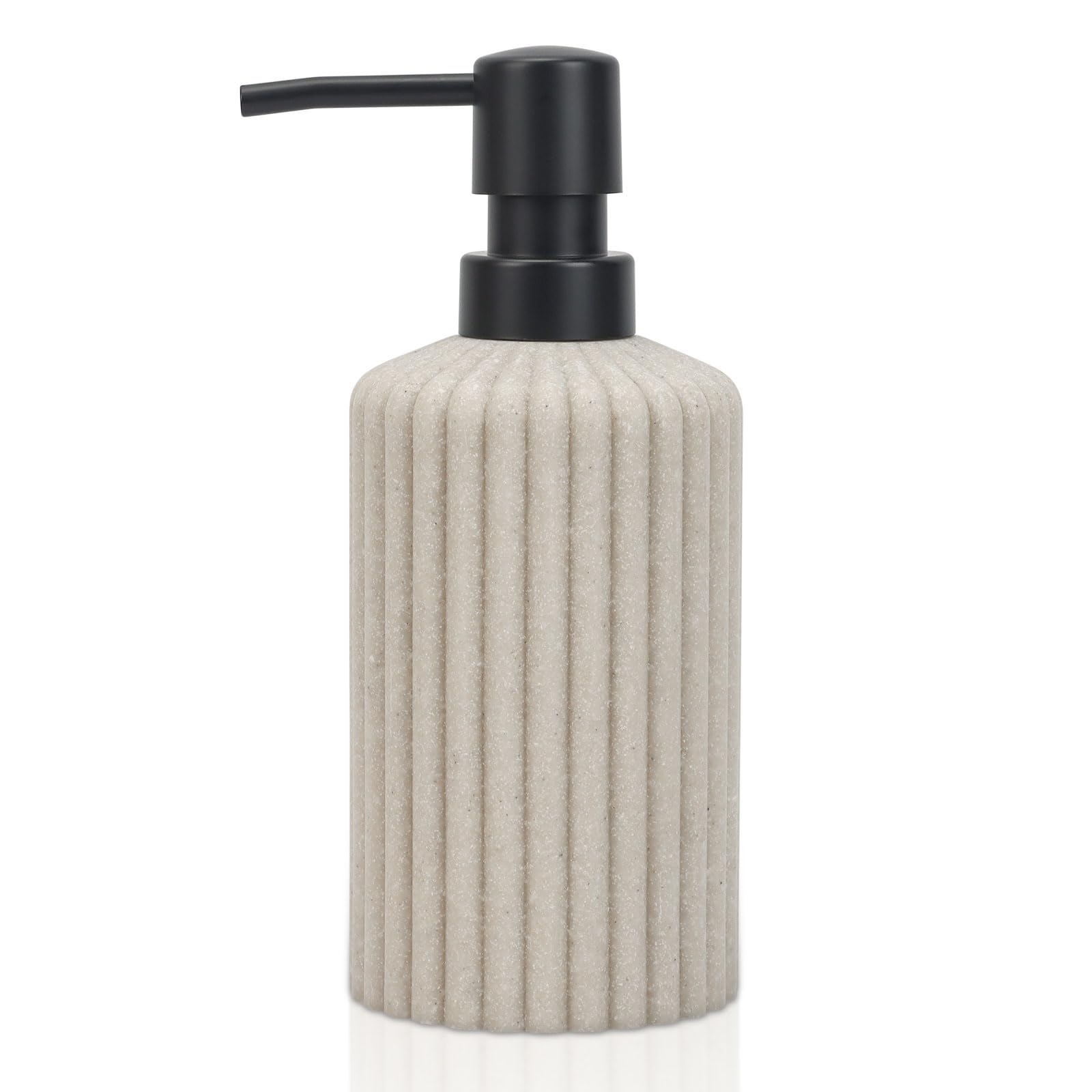 Asashizen Vertical Stripe Resin Soap Dispenser | Retro Refillable Pump