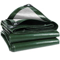 Wohohoho 120GSM Heavy Duty Waterproof Tarpaulin | 3m x 5m Green PE Tarp