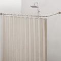 Crkmire L-Shaped Corner Shower Curtain Rail – Adjustable Heavy Duty Rod