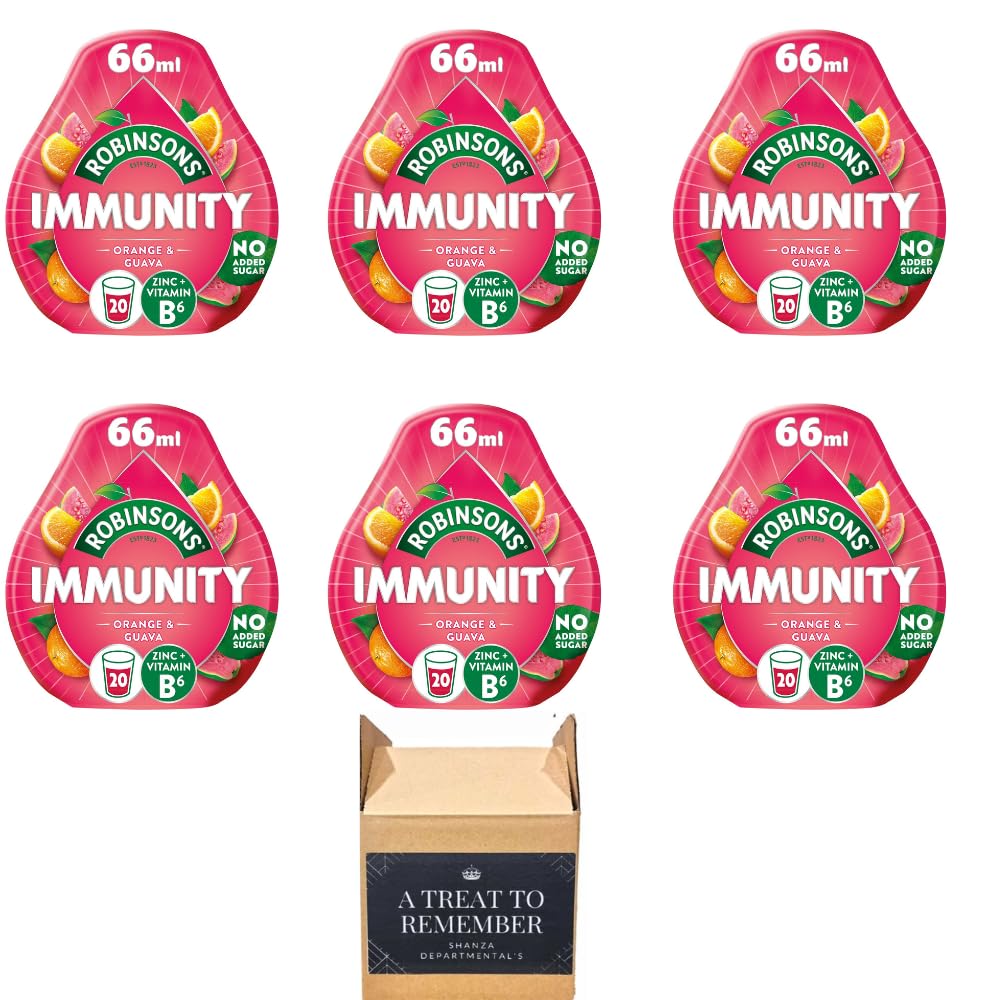 Robinsons Mini Orange & Guava Portable Squash - No Added Sugar 6x66ml