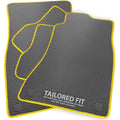 Ford Fiesta MK8 2017+ Luxury Diamond Rubber Car Mats – Yellow