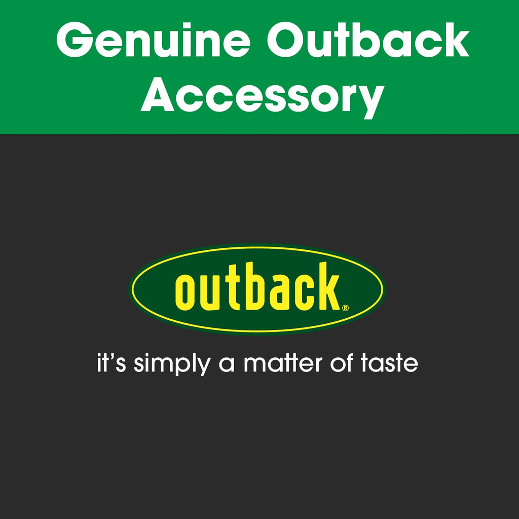Outback Heavy Duty Vented 4 Burner BBQ Cover - Weatherproof Black Canvas