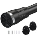 Starbover Black Shower Curtain Rod – Heavy Duty Telescopic Metal Pole