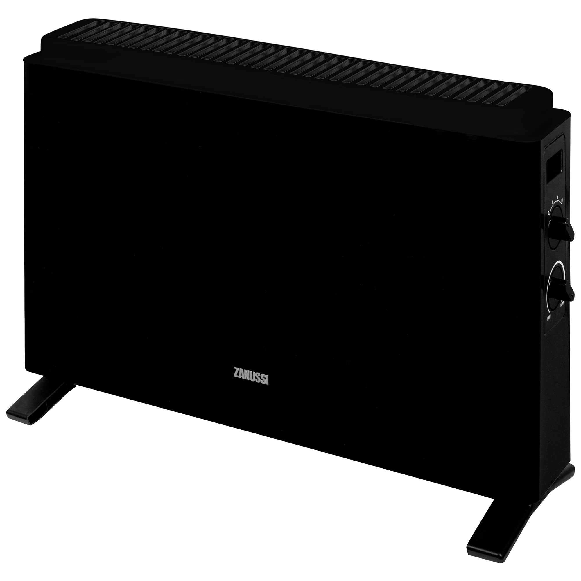 Zanussi 2000W Electric Convector Heater – Black Freestanding Radiator