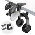 3-in-1 Gaming Headset Stand & Controller Holder – Black