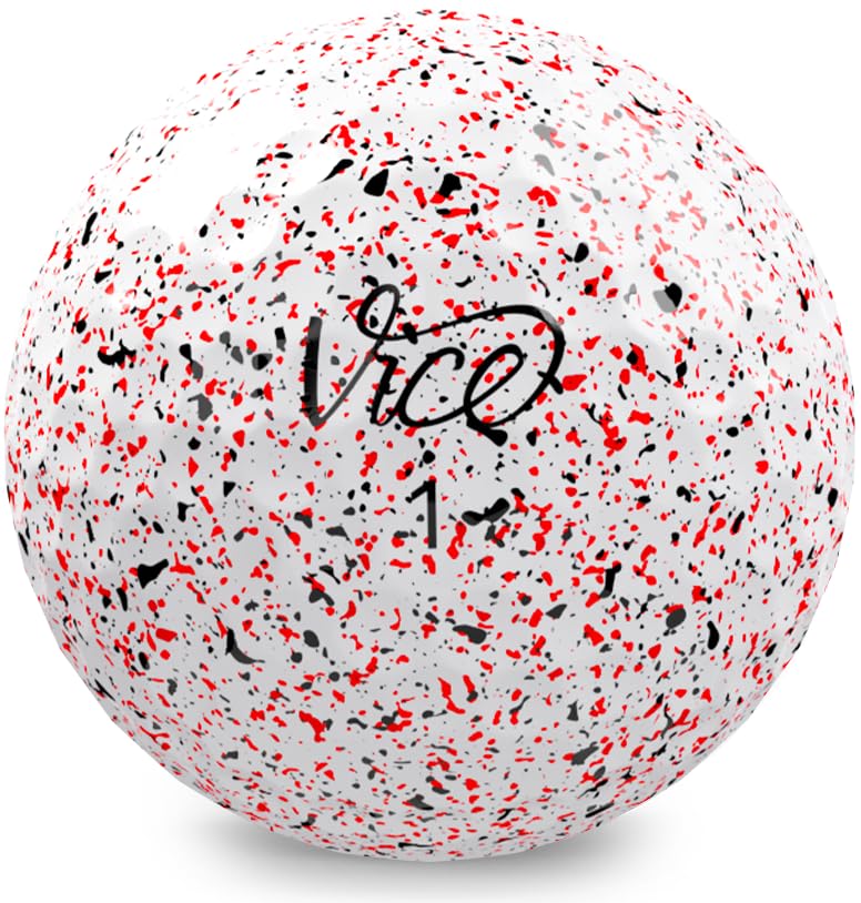 Vice Golf Pro Soft Drip Red Golf Balls – 3-Piece Cast Urethane