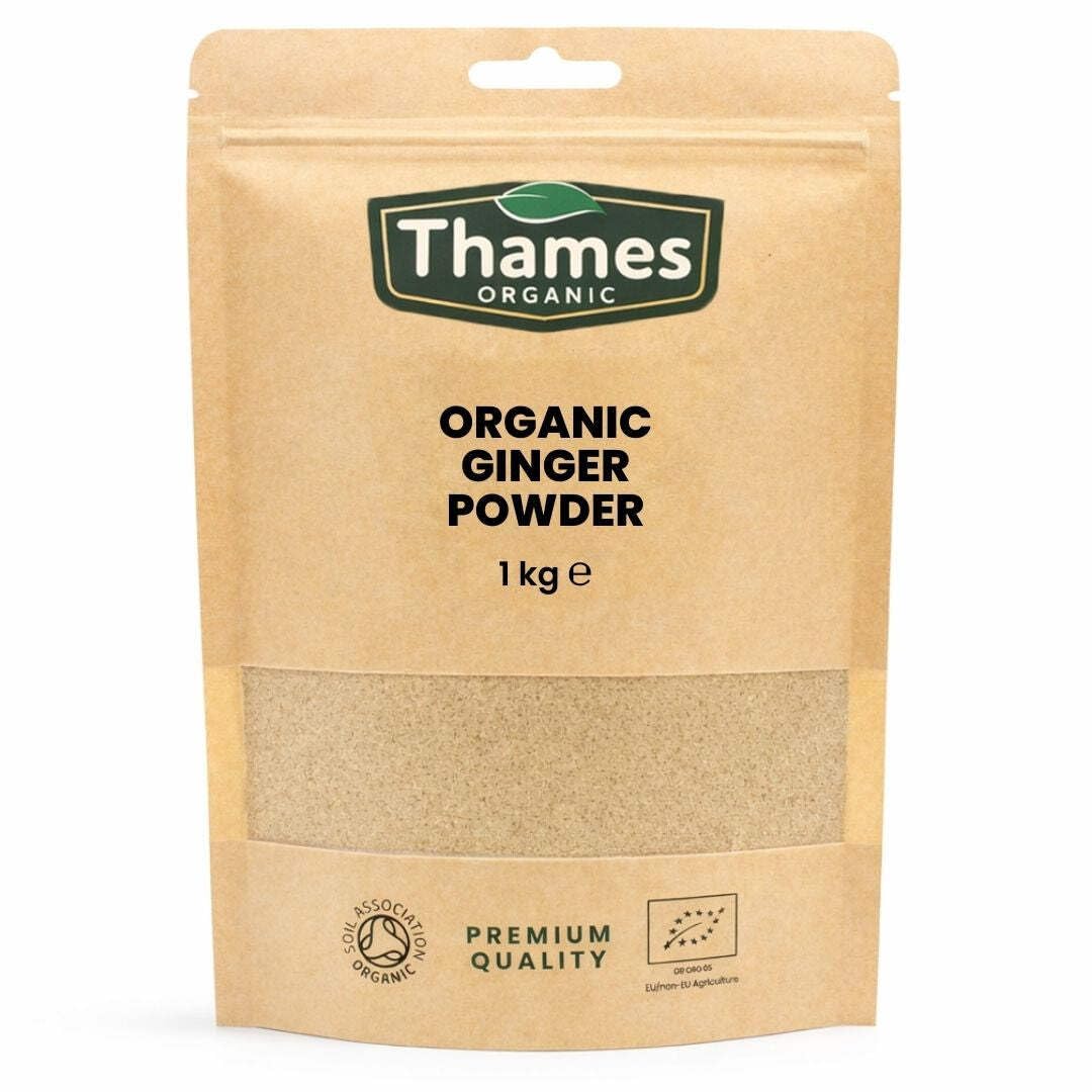 Organic Ginger Powder – 1kg Raw Vegan Culinary Spice