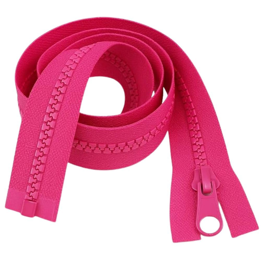 20" 51cm Cerise Chunky Zip - Heavy-Duty Open-Ended Separating