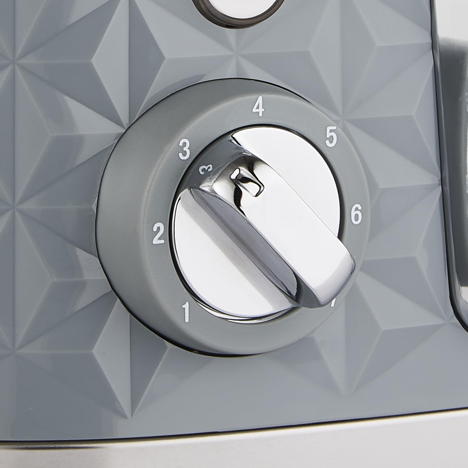 Morphy Richards Vector 4-Slice Toaster | High Gloss Geometric Design – Grey