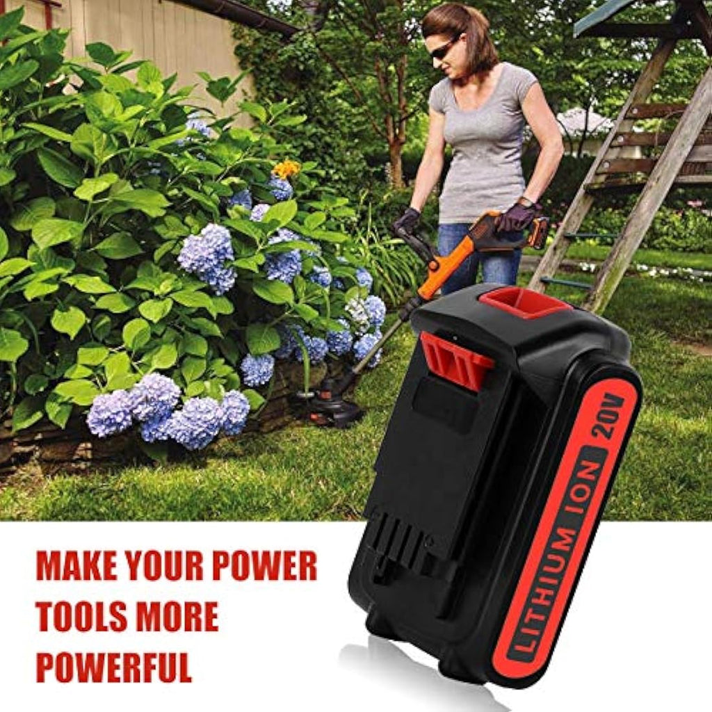 Geelink 3.0Ah 20V Lithium Ion Battery for Black and Decker LBXR20