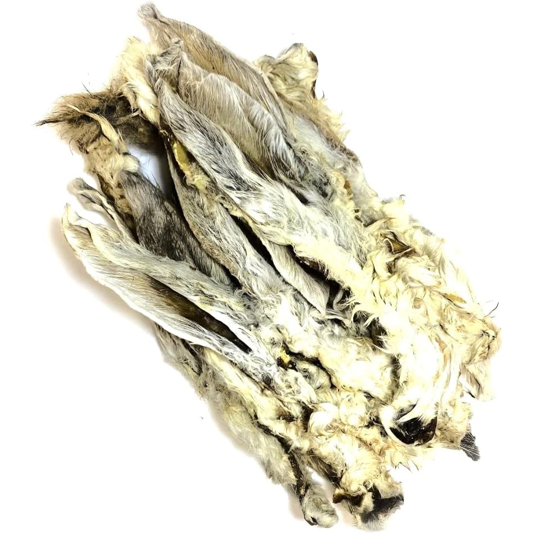 Natural Rabbit Ears with Fur - 1kg Hypoallergenic Dog Treats
